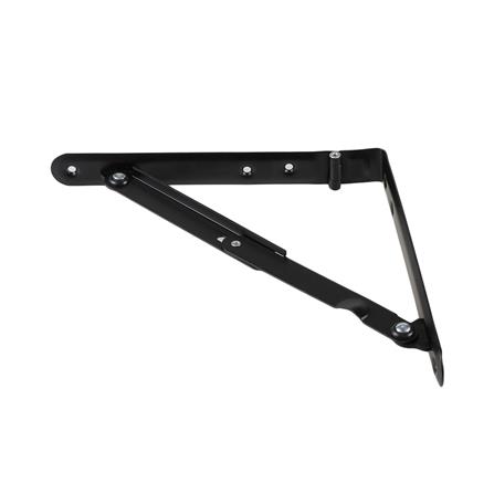 แขนรับชั้นเหล็กพับได้ HAFELE 2.8X20X20 ซม. สีดำ_0