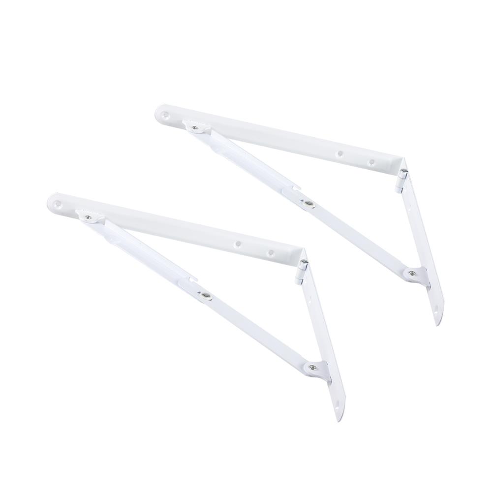 แขนรับชั้นเหล็กพับได้ HAFELE 3.2x30x30 ซม. สีขาว