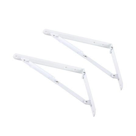 แขนรับชั้นเหล็กพับได้ HAFELE 3.2x30x30 ซม. สีขาว_1