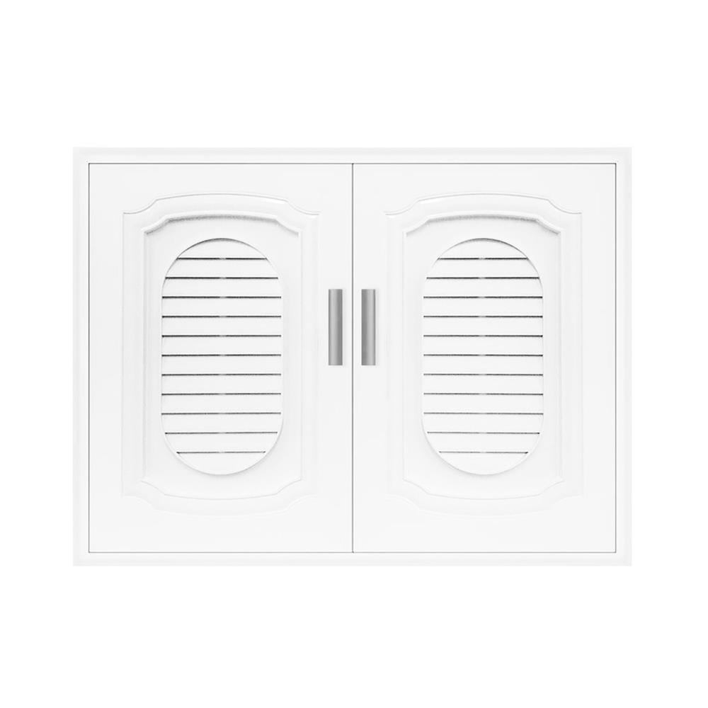 บานซิงค์ QUEEN เกร็ดแก้ว EXCEL 85 x 65 ซม. สีขาว