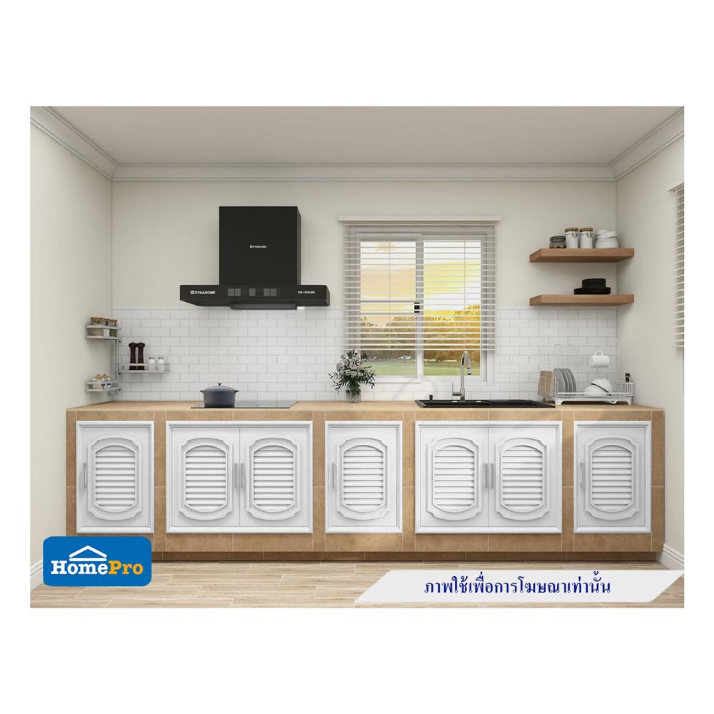 บานซิงค์ QUEEN เกร็ดแก้ว EXCEL 85 x 65 ซม. สีขาว