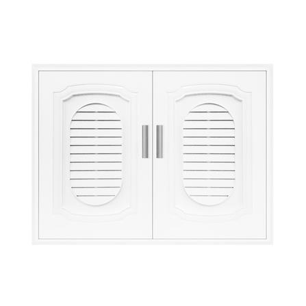 บานซิงค์ QUEEN เกร็ดแก้ว EXCEL 85 x 65 ซม. สีขาว_0