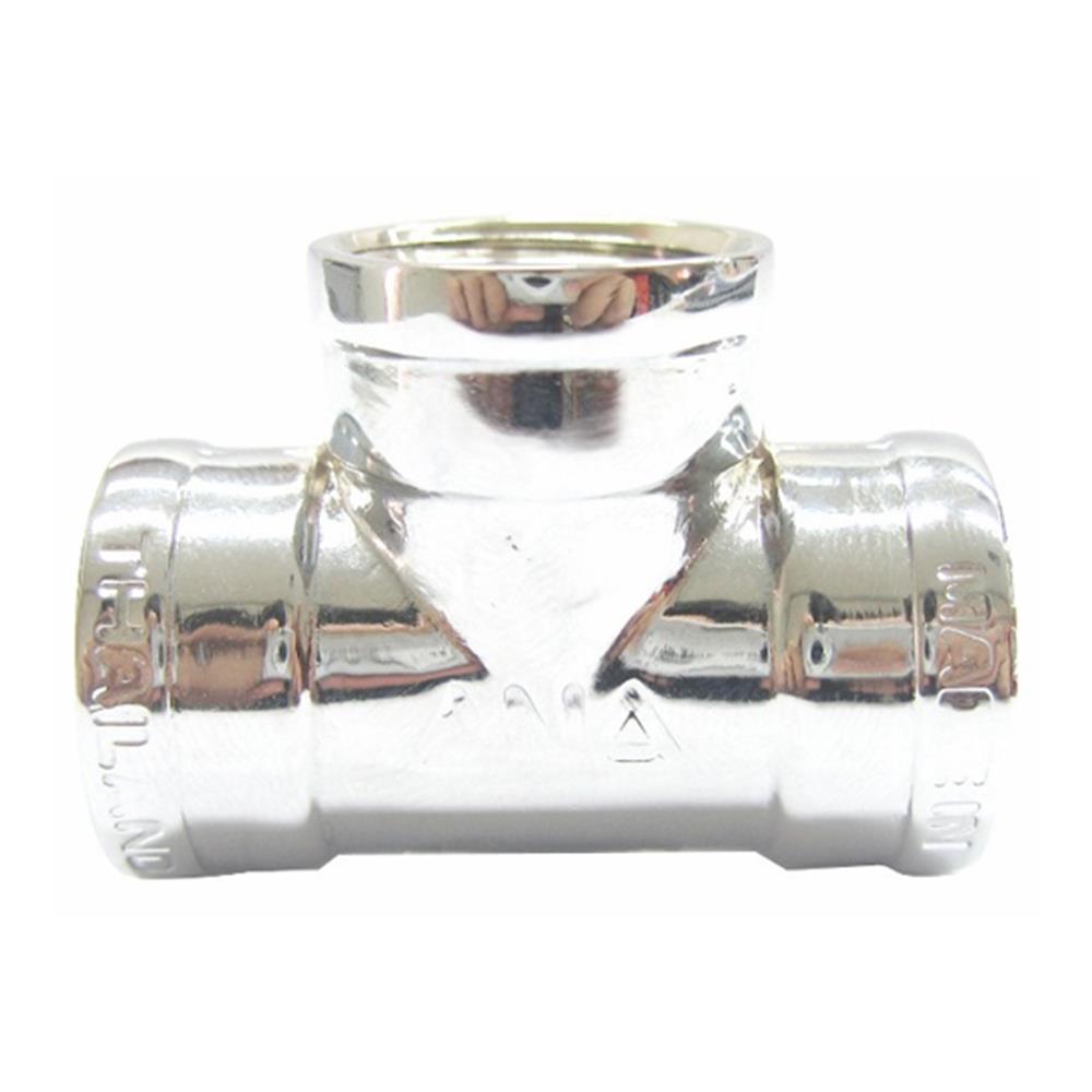 ข้อต่อสามทางเกลียวใน ANA 1/2 นิ้ว สีฟ้า