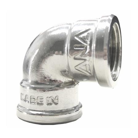 ข้องอเกลียวใน 90 องศา ANA BRASS FF 1/2 นิ้ว ชุปโครเมียม