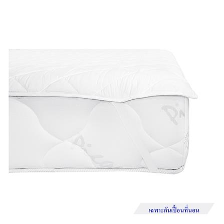 ผ้ารองกันเปื้อน KING SIZE PICASSO รัดมุมยางยืด สีขาว_3