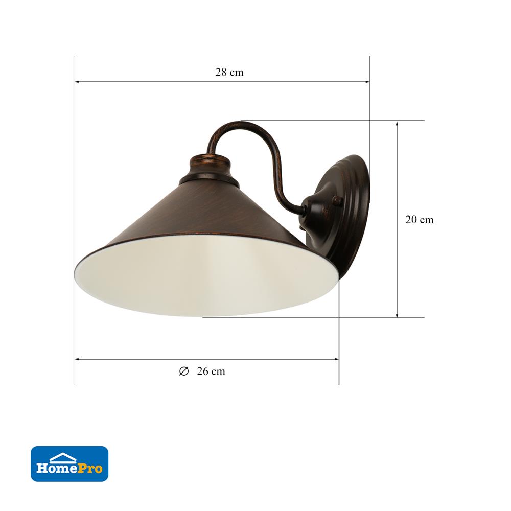 ไฟกิ่งภายใน CARINI W9330/1CG สีดำ/ทองแดง 1 หัว