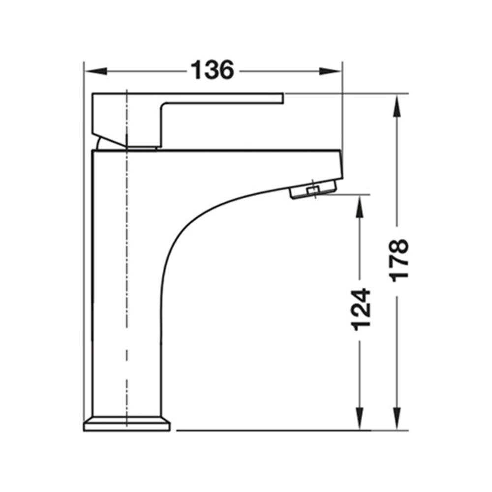 ก๊อกอ่างล้างหน้าผสม HAFELE 495.61.153 สีโครม