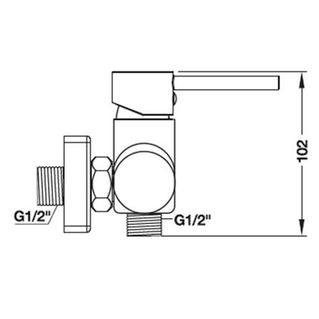 ก๊อกผสมยืนอาบ HAFELE 495.61.075_1