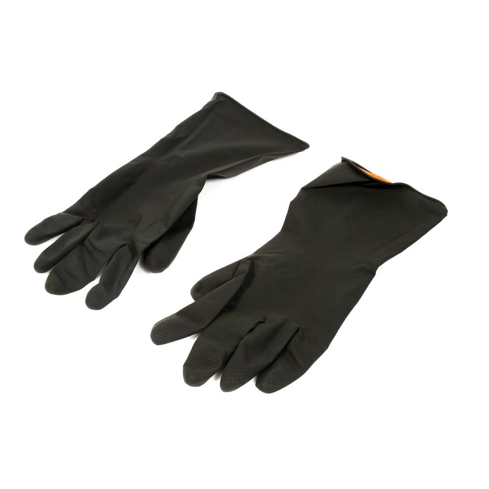 ถุงมือยาง YULONG สีดำ