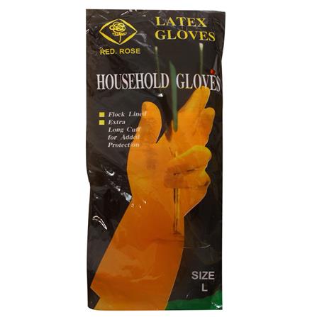 ถุงมือยาง YULONG สีดำ_0