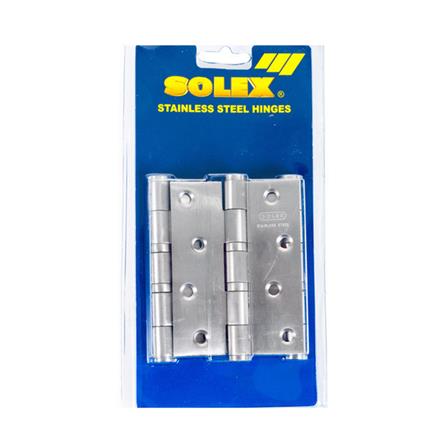 บานพับ 4X3 นิ้ว X 2 มม. SOLEX 4325 สีสเตนเลส (แพ็ก 3 ชิ้น)_1