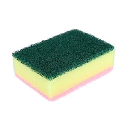 ฟองน้ำพร้อมใยขัด POLY-BRITE 2IN1 3x4.5นิ้ว_0