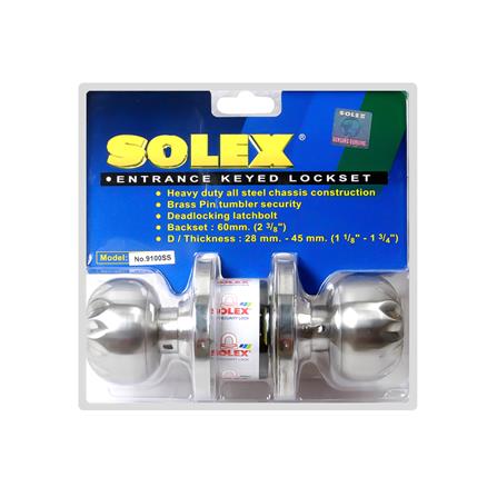 ลูกบิดประตู หัวจัน SOLEX 9100 SS สีสเตนเลส_1