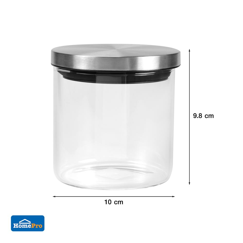 ขวดโหลแก้วกลมฝาดึง S 0.45 ลิตร