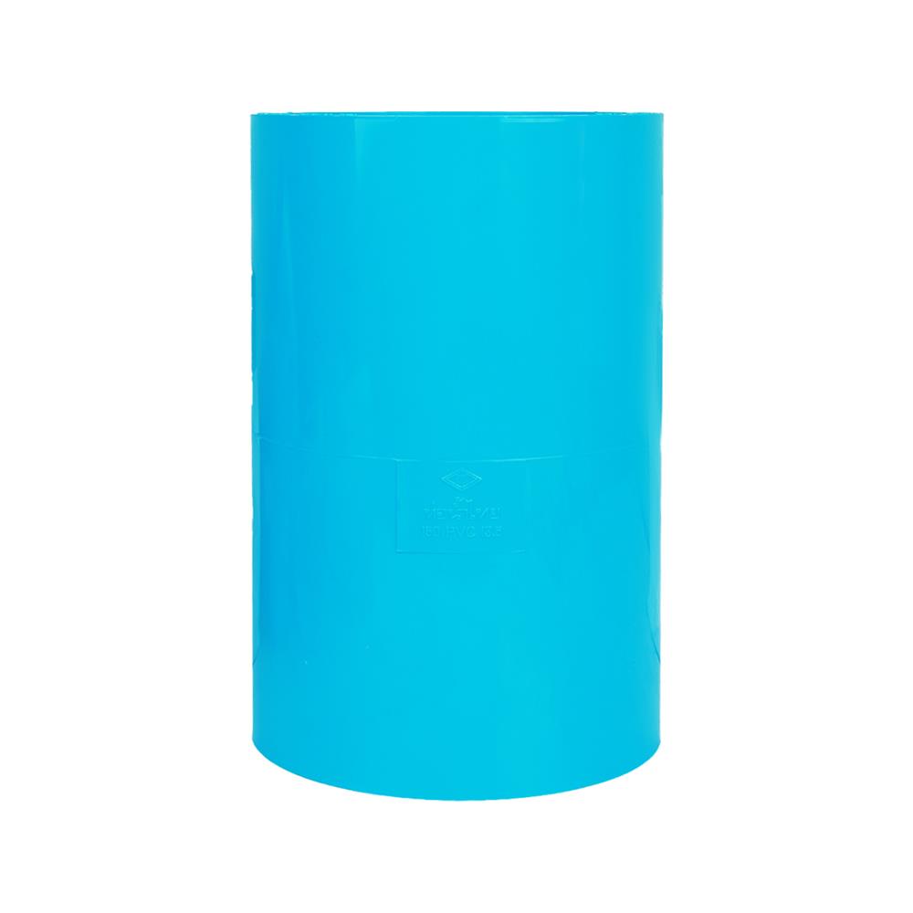 ข้อต่อตรง ท่อน้ำไทย 6 นิ้ว สีฟ้า