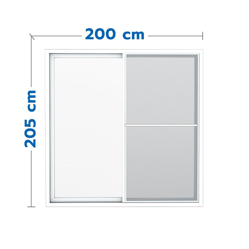ประตู UPVC S-S มุ้ง HOFFEN 200x205 ซม. สีขาว