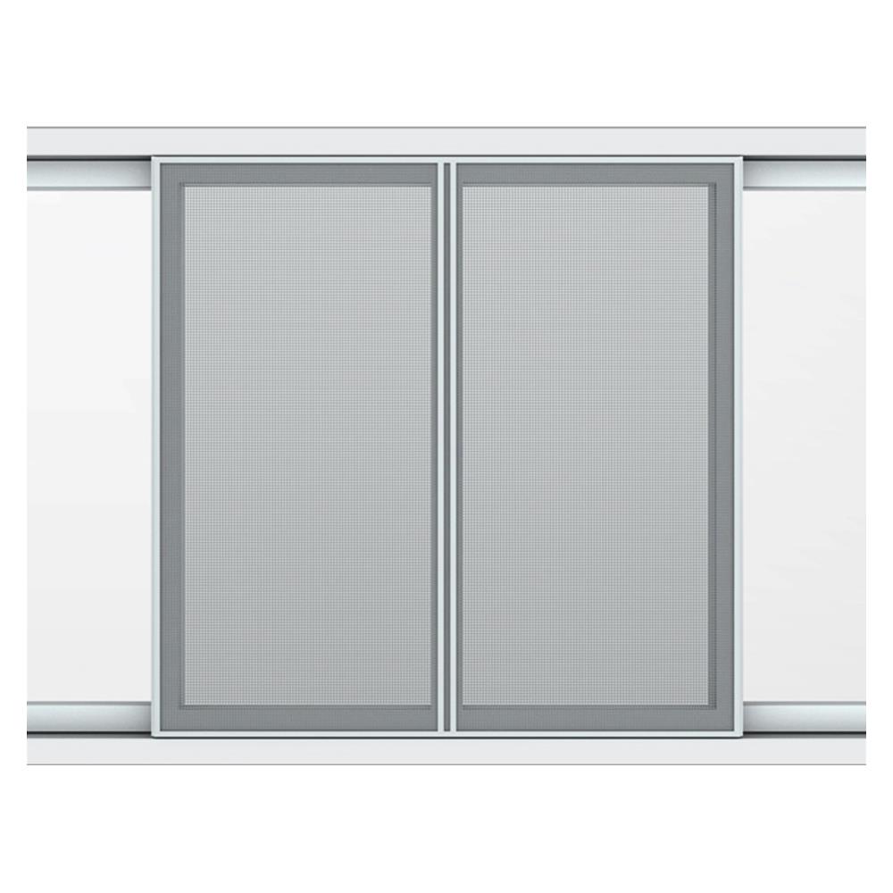 หน้าต่าง UPVC F-S-S-F มุ้ง HOFFEN 240x110 ซม. สีขาว