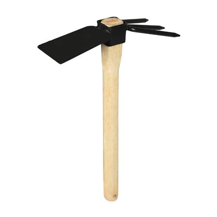 จอบเหล็ก+คราด SPRING 18x10x35 ซม._0