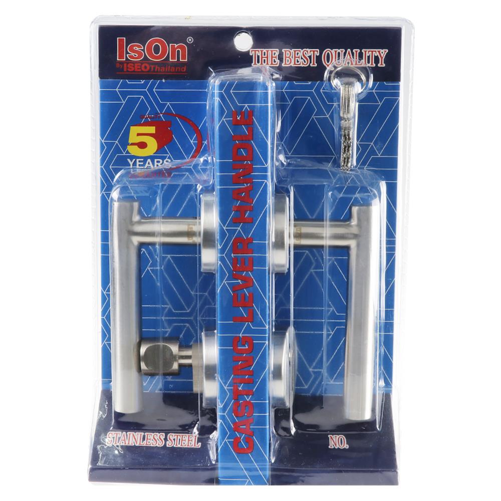 มือจับก้านโยกห้องทั่วไป MORTISE ISON 2104 สีสเตนเลส