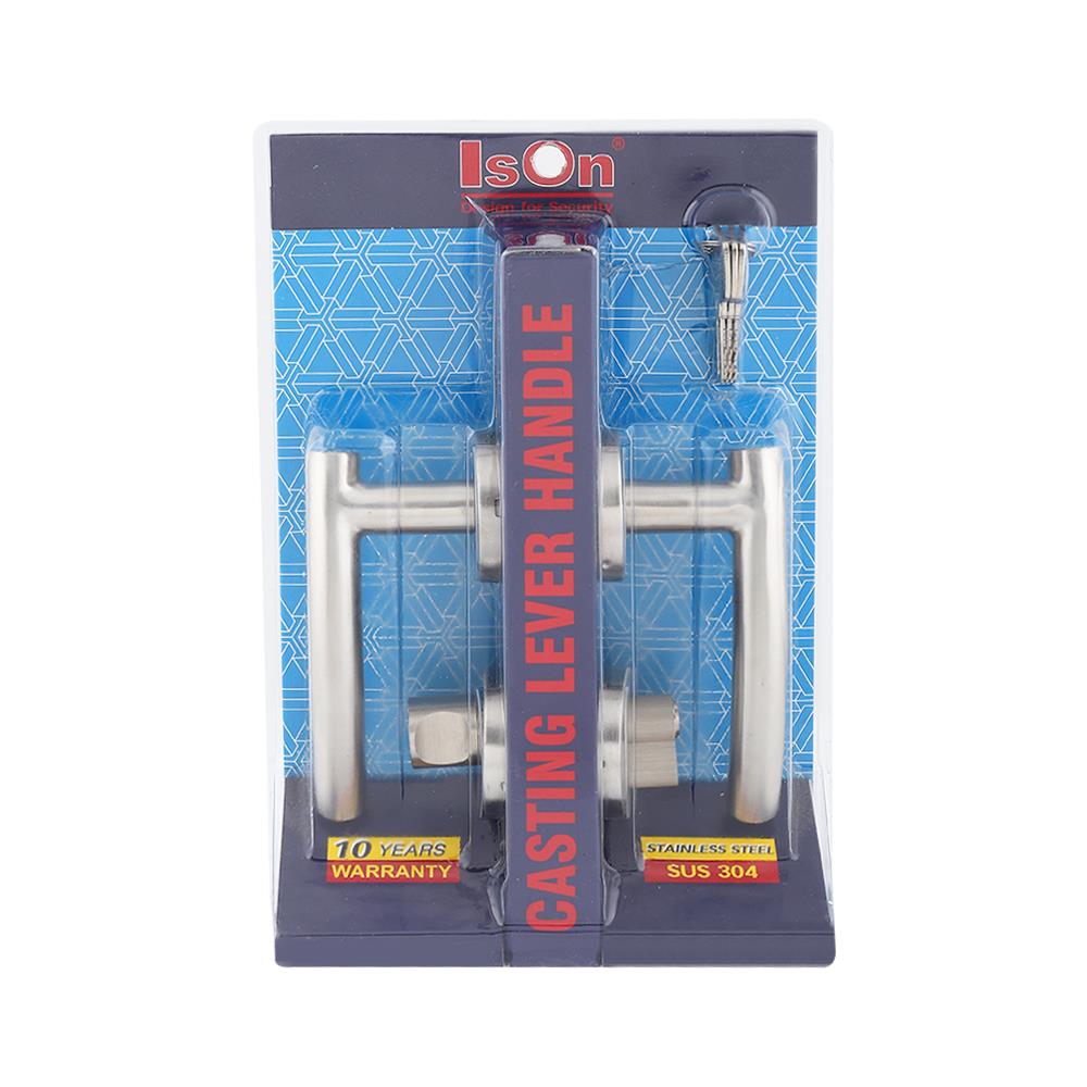 มือจับก้านโยกห้องทั่วไป MORTISE ISON 2106 สีสเตนเลส