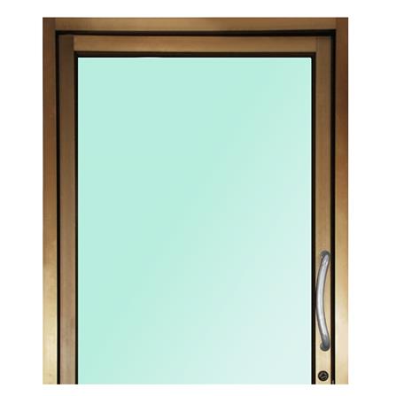 ประตูบานสวิงเดี่ยว อะลูมิเนียม WINDOW ASIA 100x205 ซม. สีน้ำตาล_1