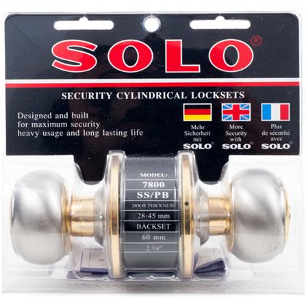 ลูกบิดทั่วไป SOLO 7800SS/PB หัวจัน สีทอง/สเตนเลส