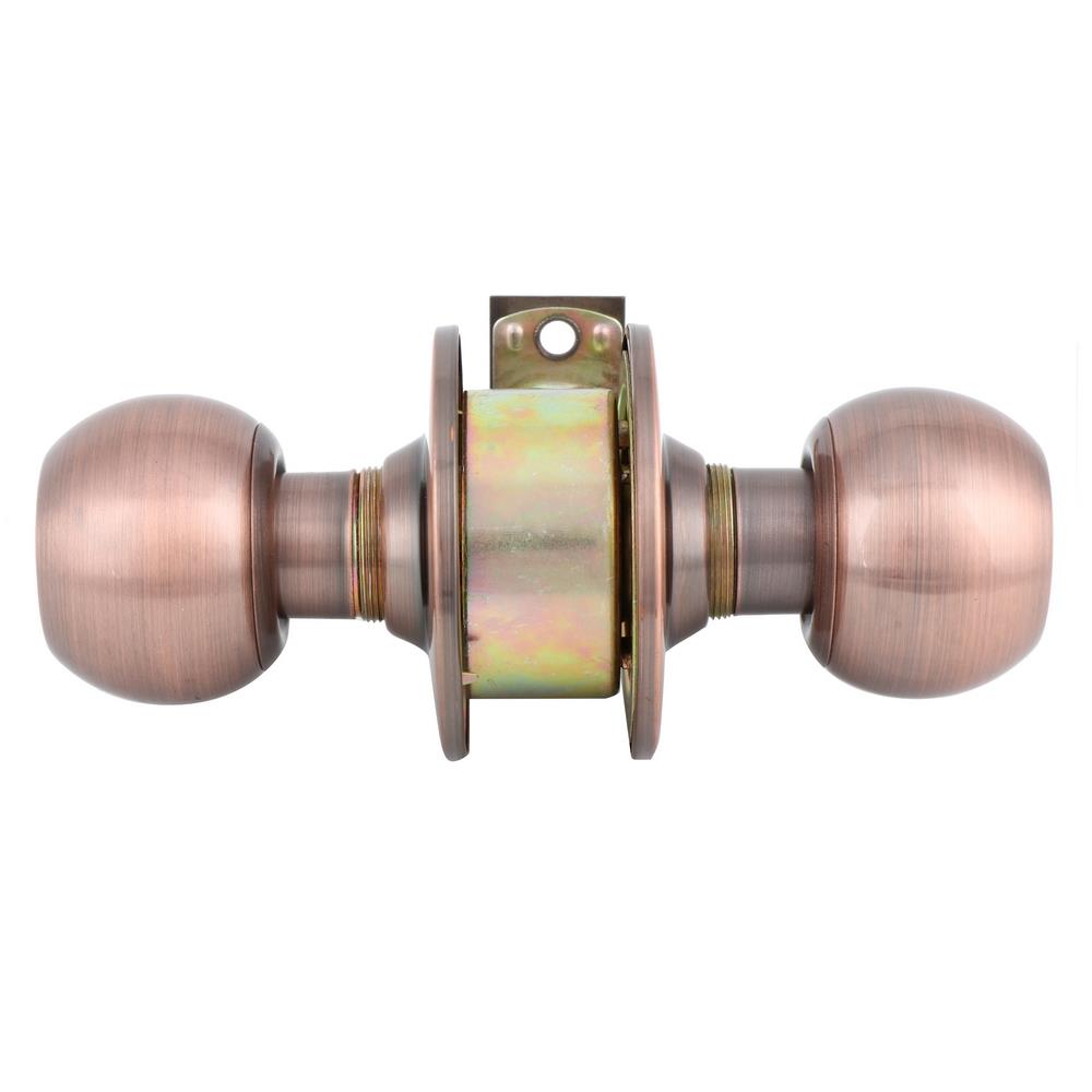 ลูกบิดห้องน้ำ SOLO 94D-86 AC-BK หัวกลม สีทองแดงรมดำ