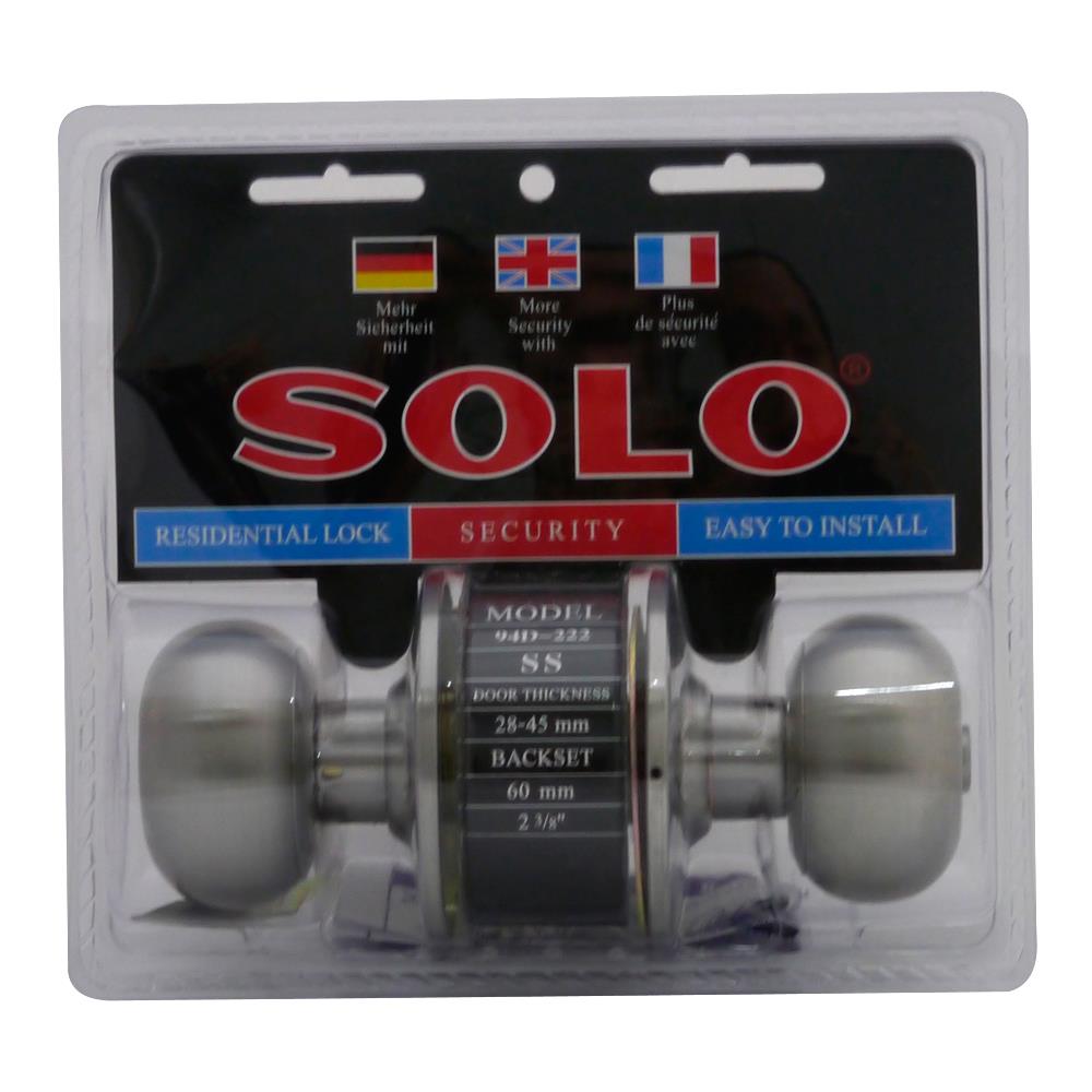 ลูกบิดทั่วไป SOLO 94D-222SS หัวจัน สีสเตนเลส