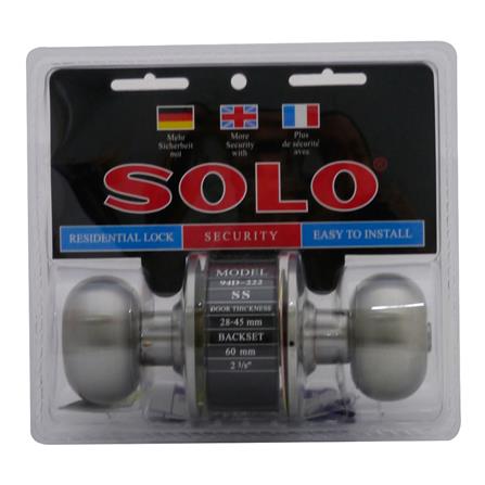 ลูกบิดทั่วไป SOLO 94D-222SS หัวจัน สีสเตนเลส