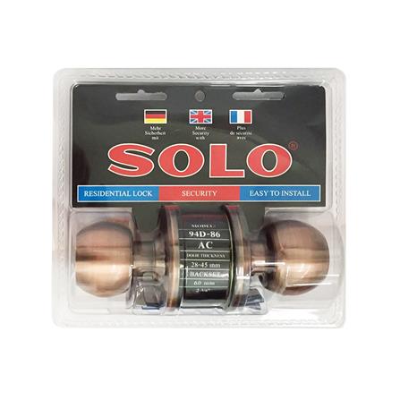 ลูกบิดทั่วไป SOLO 94D-86AC หัวกลม สีทองแดงรมดำ_2