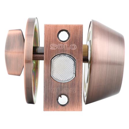 กุญแจลิ้นตาย 1 ด้าน SOLO 2201 สีทองแดงรมดำ_2