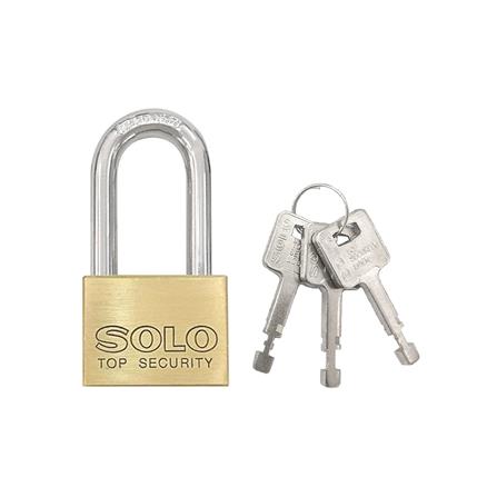 กุญแจลูกปืน SOLO 4507SQ-45L 45 มม. สีทองเหลืองขัดเงา_0