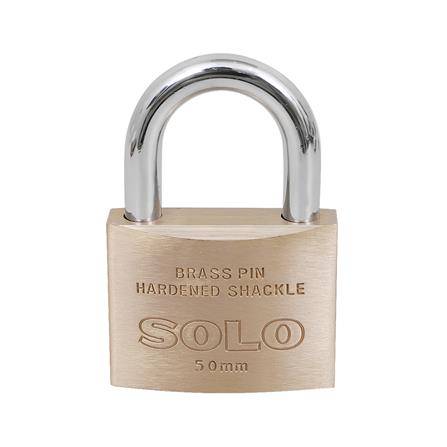 กุญแจสปริง SOLO 84-50 50 มม. สีทองเหลืองขัดเงา_1