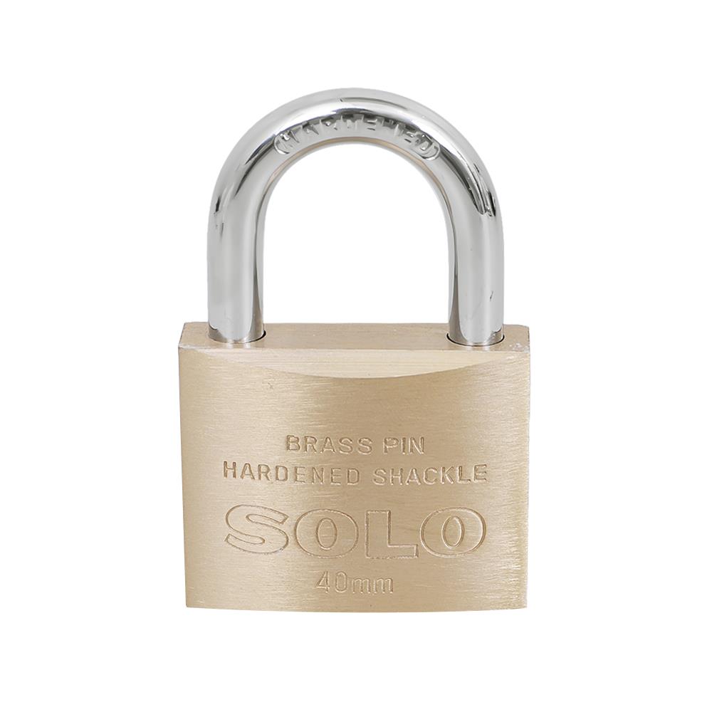 กุญแจสปริง SOLO 84-40 40 มม. สีทองเหลืองขัดเงา