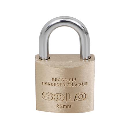 กุญแจสปริง SOLO 84-25 25 มม. สีทองเหลืองขัดเงา_1