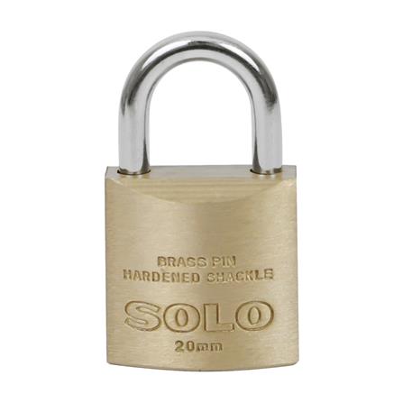 กุญแจสปริง SOLO 84-20 20 มม. สีทองเหลืองขัดเงา_1