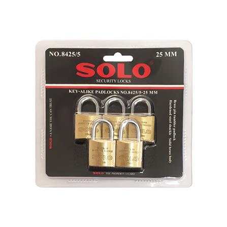 กุญแจคีย์อะไลก์ SOLO 8425 25 มม. แพ็ก 5 ชิ้น