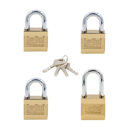 กุญแจคีย์อะไลก์ ISON 888-40/4 40 มม. 4 ตัว/ชุด