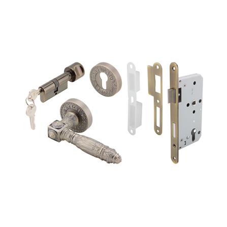 มือจับก้านโยก MORTISE HAFELE 499.62.410 สีทองเหลืองรมดำ_0