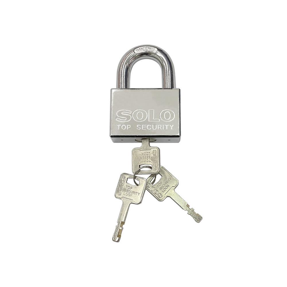 กุญแจลูกปืน SOLO 4507SQC-55 55 มม. สีสเตนเลส