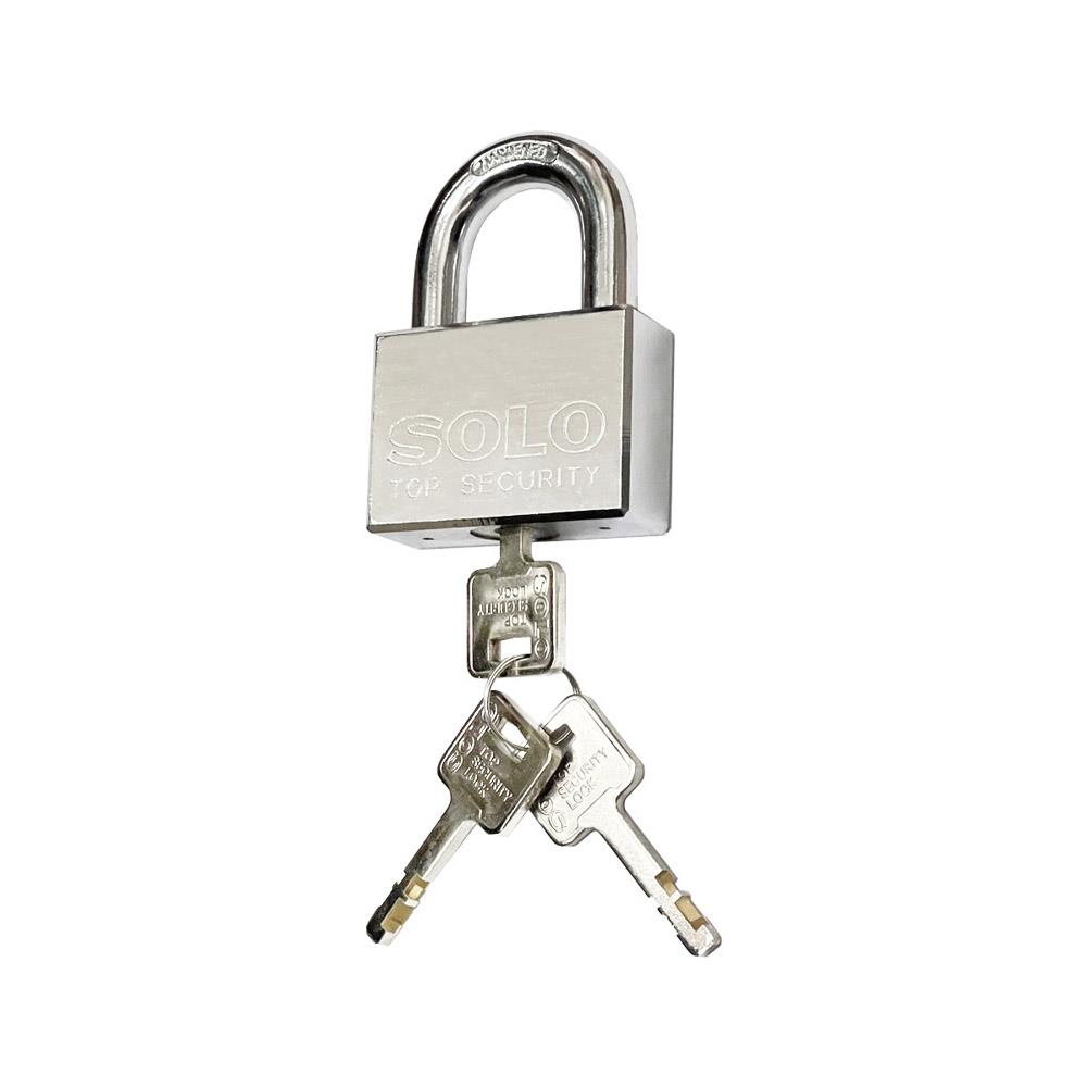 กุญแจลูกปืน SOLO 4507SQC-55 55 มม. สีสเตนเลส