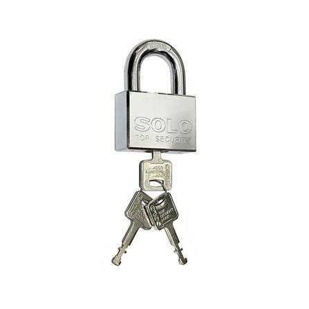 กุญแจลูกปืน SOLO 4507SQC-55 55 มม. สีสเตนเลส