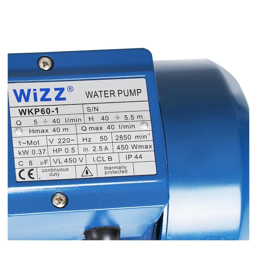 ปั๊มหอยโข่ง WIZZ WZ-WKP60-1 0.5 แรงม้า