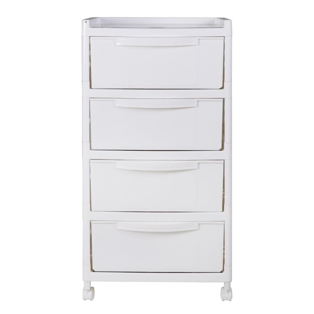 ตู้ลิ้นชัก4ชั้น 1074 48x30x90cm ขาว