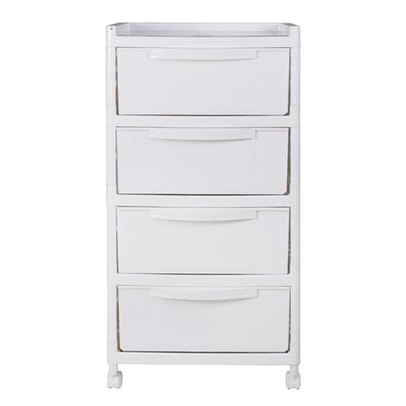 ตู้ลิ้นชัก4ชั้น 1074 48x30x90cm ขาว_1