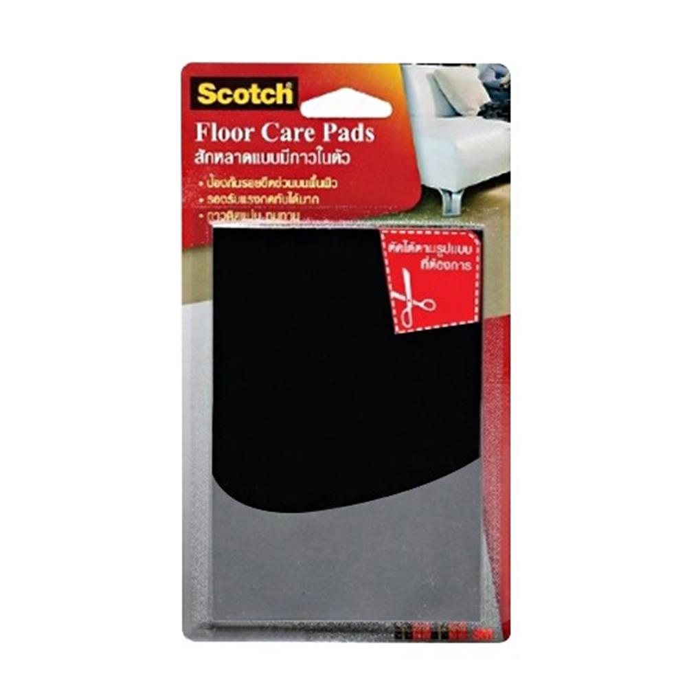 สักหลาดแบบเหลี่ยม 3M DIY 100x150 มม. สีดำ 2 ชิ้น