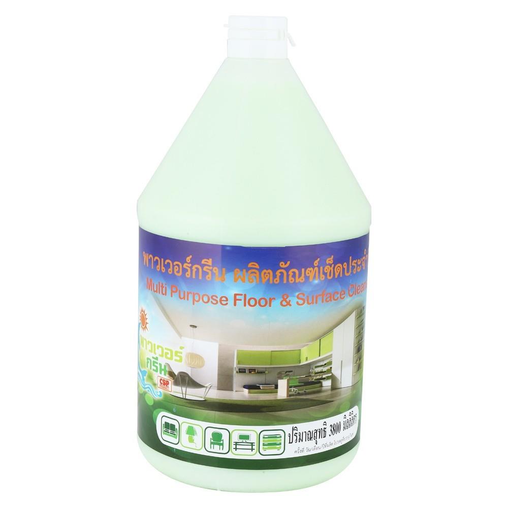 น้ำยาทำความสะอาดพื้น POWER GREEN 3,800ml CANTALOUPE