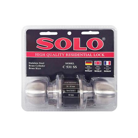 ลูกบิดทั่วไป SOLO C531 SS หัวกลม สีสเตนเลส_2