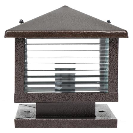 ไฟหัวเสา INOVA UT106 โลหะ คันทรี่ สีน้ำตาล_0