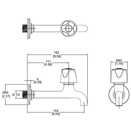 ก๊อกล้างพื้น 1 ทาง ENGLEFIELD K-15812X-8-CP_1